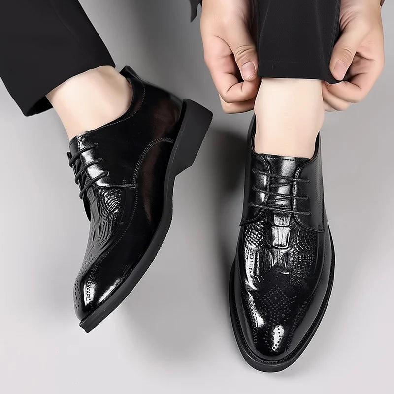 👑 King Derby Verni – Chaussure Banquet Prestige