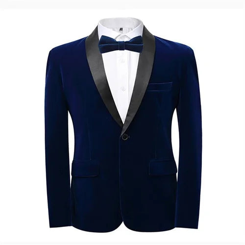👑 KING BLAZER — VESTE HOMME VELOURS DORÉ STYLE ANGLAIS