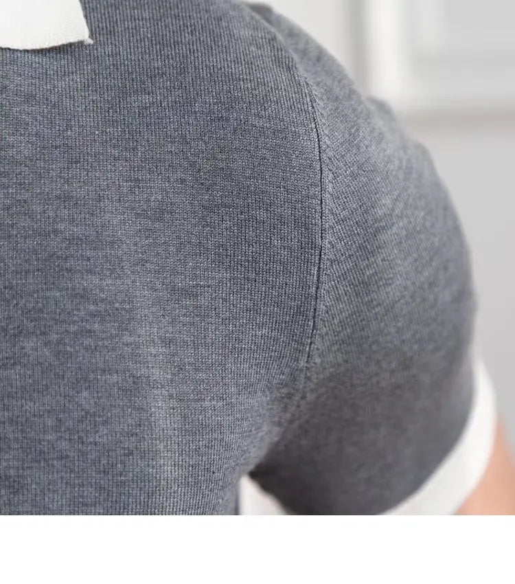 👑 KING POLO KNIT — POLO TRICOT COL REVERS CASUAL LUXE SIGNATURE