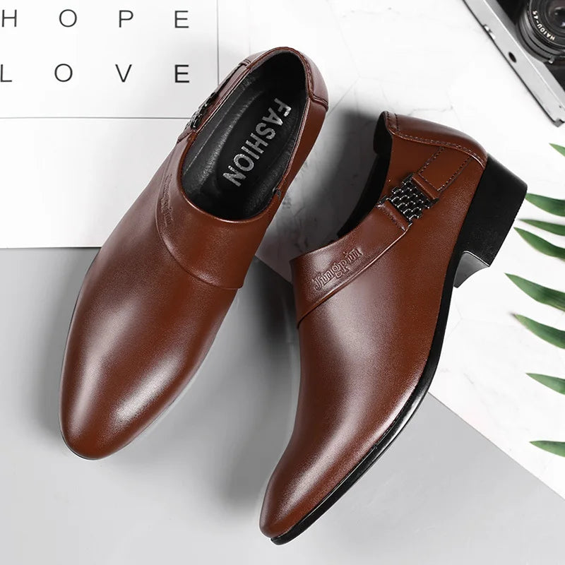 👑 Royal Slip-On Cuir – Oxford Business Grande Taille