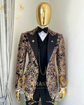 👑 King Léopard Or – Costume 3 Pièces Audace