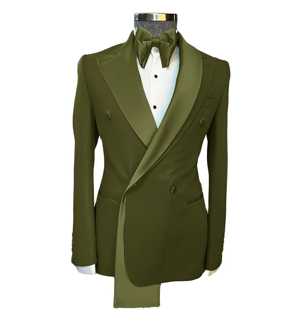 👑 KING PEAK LAPEL BLAZER — VESTE MARIAGE REVERS EN POINTE SUR MESURE