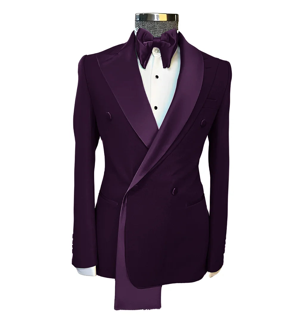👑 KING PEAK LAPEL BLAZER — VESTE MARIAGE REVERS EN POINTE SUR MESURE