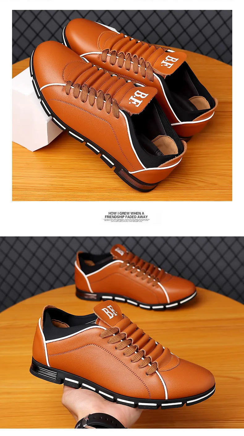 👑 King British Cuir – Loafer Casual Plat