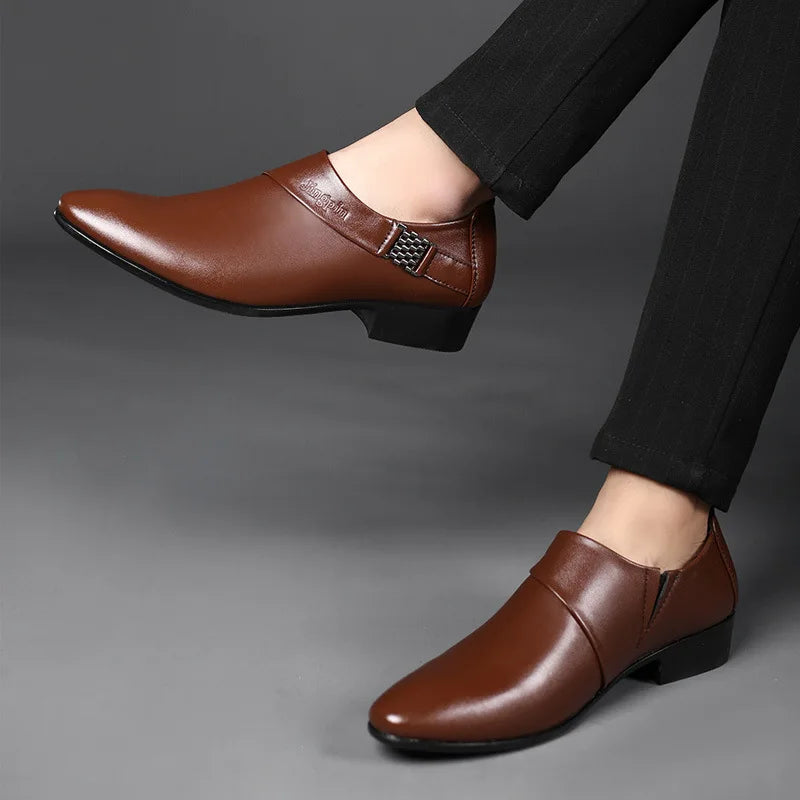 👑 Royal Slip-On Cuir – Oxford Business Grande Taille