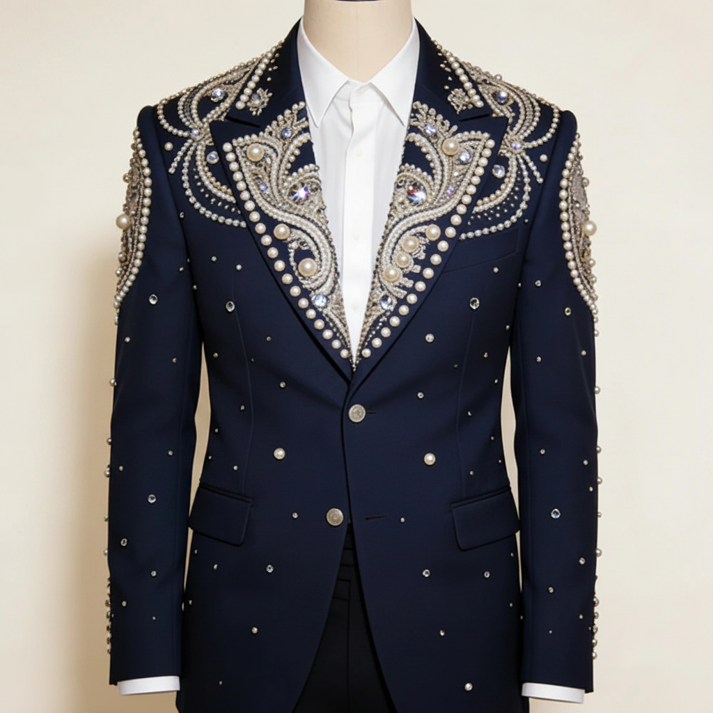 👑 King Crystal Revers – Tuxedo Soirée Prestige