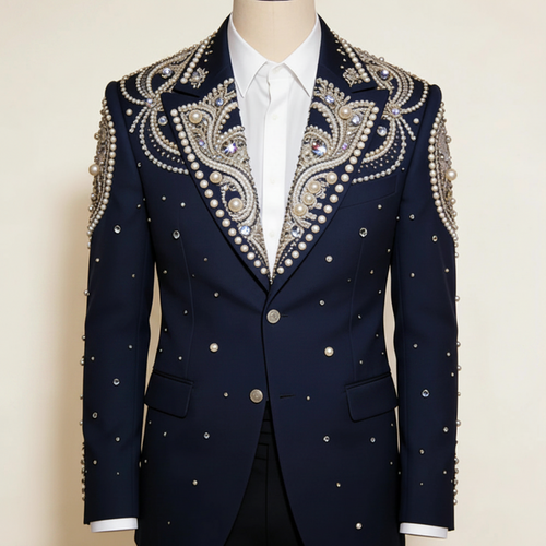 👑 King Crystal Revers – Tuxedo Soirée Prestige