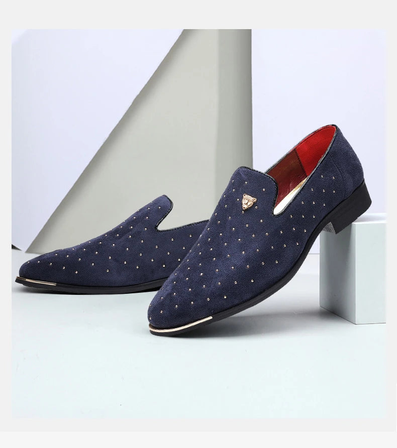 👑 King Loafer Suède – Chaussure Élégante Confort
