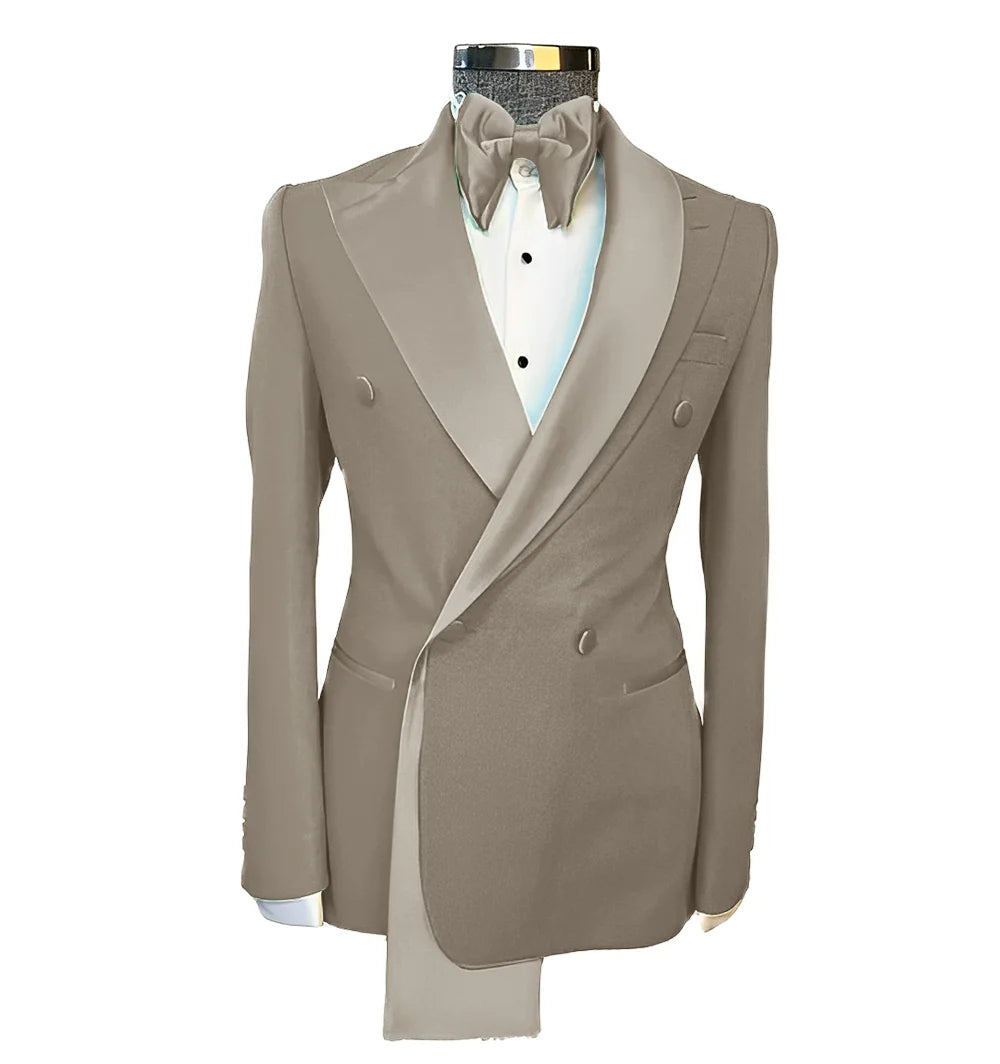 👑 KING PEAK LAPEL BLAZER — VESTE MARIAGE REVERS EN POINTE SUR MESURE