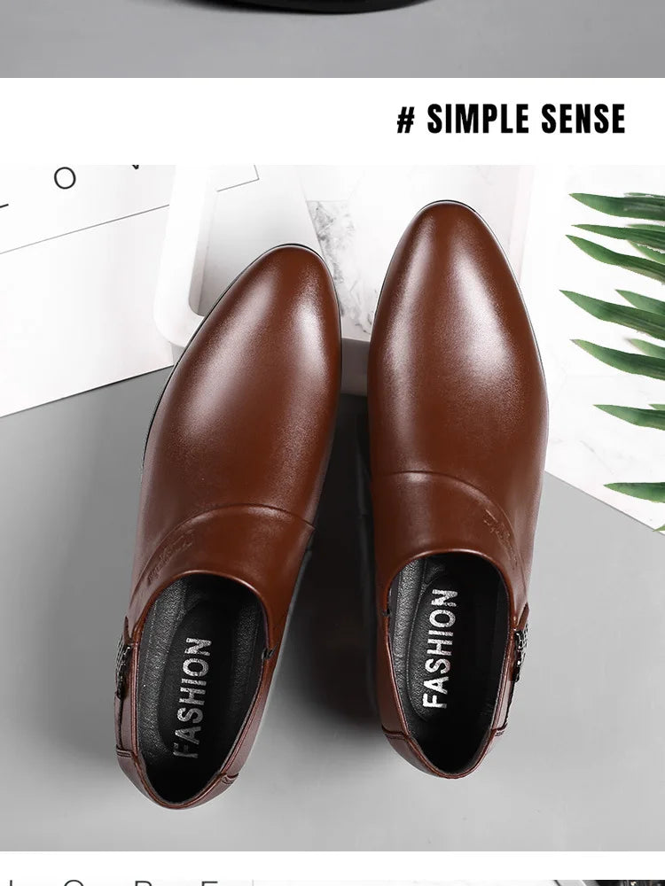 👑 Royal Slip-On Cuir – Oxford Business Grande Taille