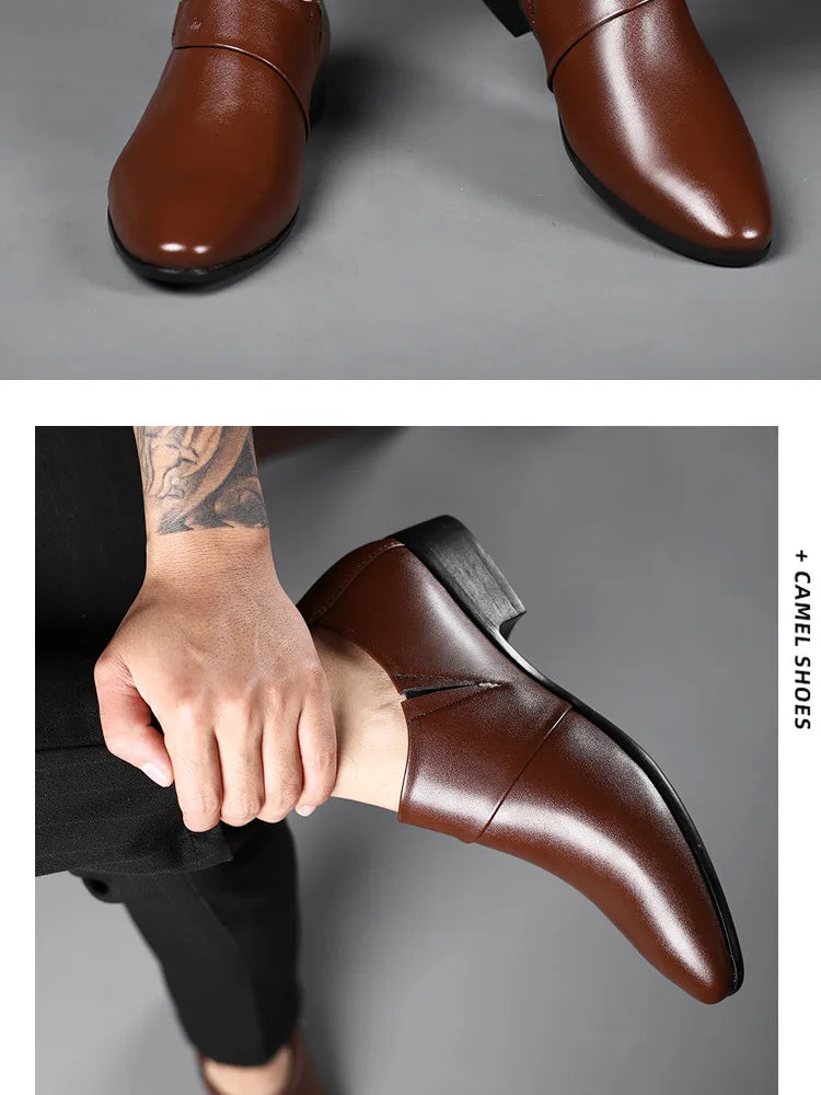 👑 Royal Slip-On Cuir – Oxford Business Grande Taille