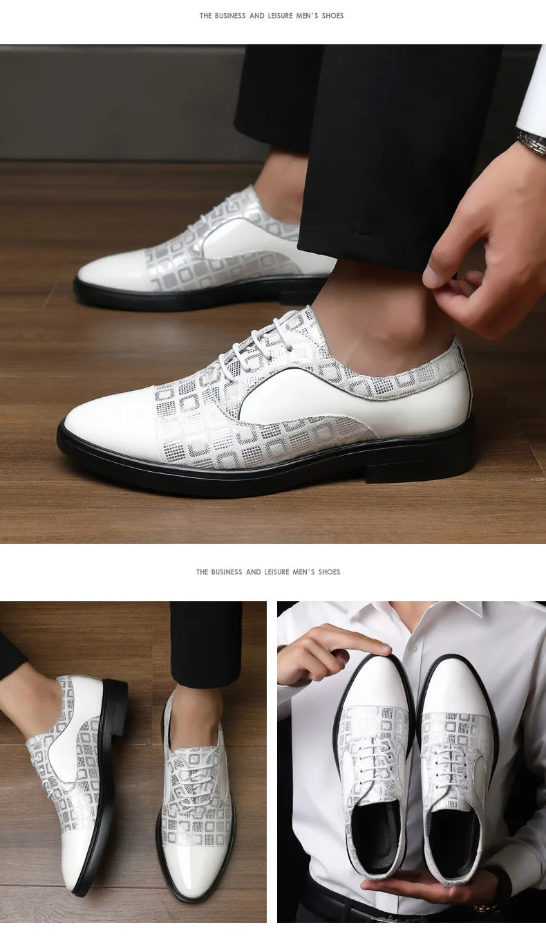 👑 Royal Business PU – Chaussure Costume Formelle