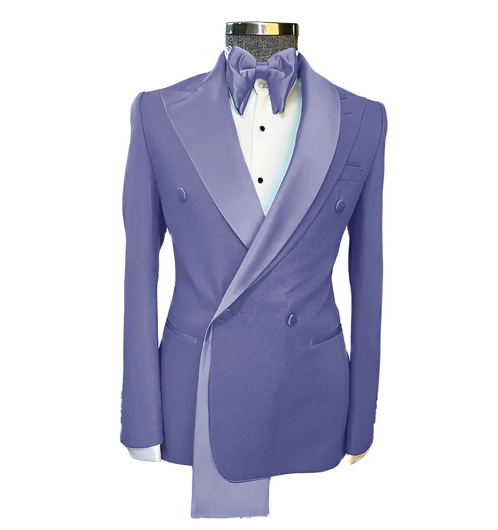 👑 KING PEAK LAPEL BLAZER — VESTE MARIAGE REVERS EN POINTE SUR MESURE