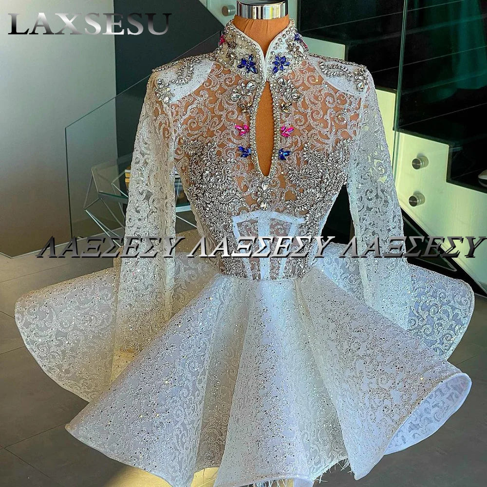 👑 QUEEN CRYSTAL FEATHER — MINI ROBE PLUMES SIGNATURE