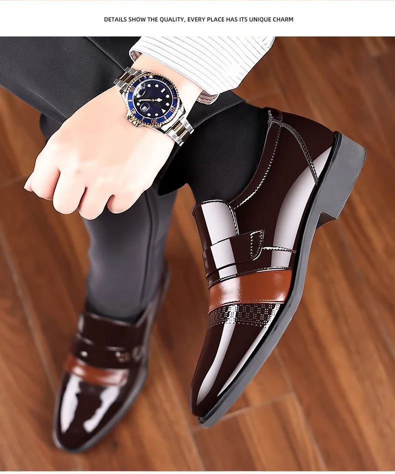 👑 Royal Brogue Retro – Oxford Sculpté Gentleman