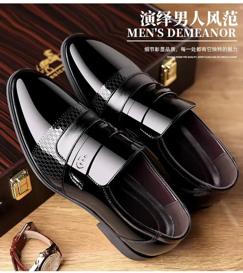 👑 Royal Brogue Retro – Oxford Sculpté Gentleman