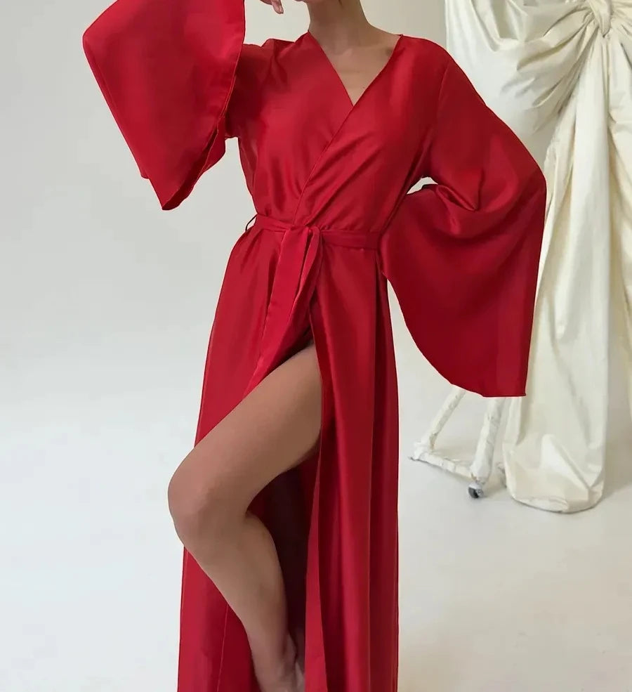 👑 QUEEN LACE — VELVET NIGHT ROBE SIGNATURE