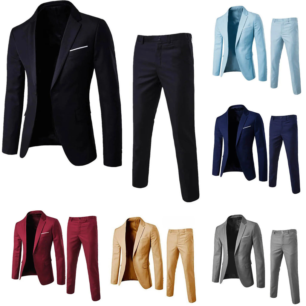 👑 KING SLIM SUIT — COSTUME 2 PIÈCES HOMME SLIM BUSINESS