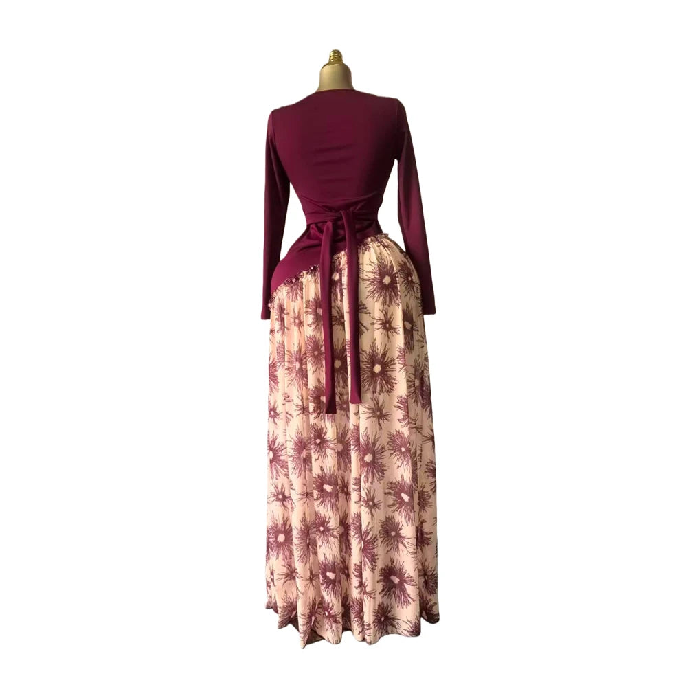 👑 Queen Maxi Dress – Imprimé Signature | Runway Edition