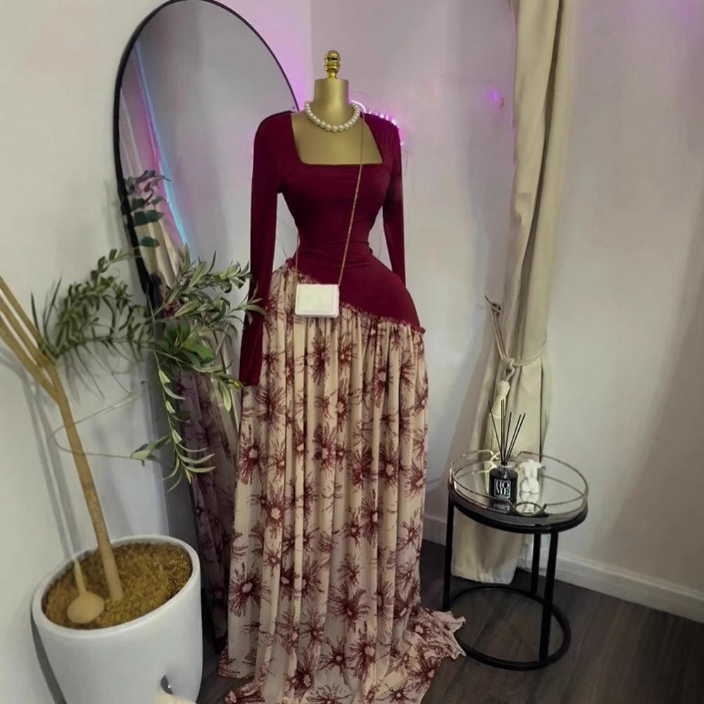 👑 Queen Maxi Dress – Imprimé Signature | Runway Edition