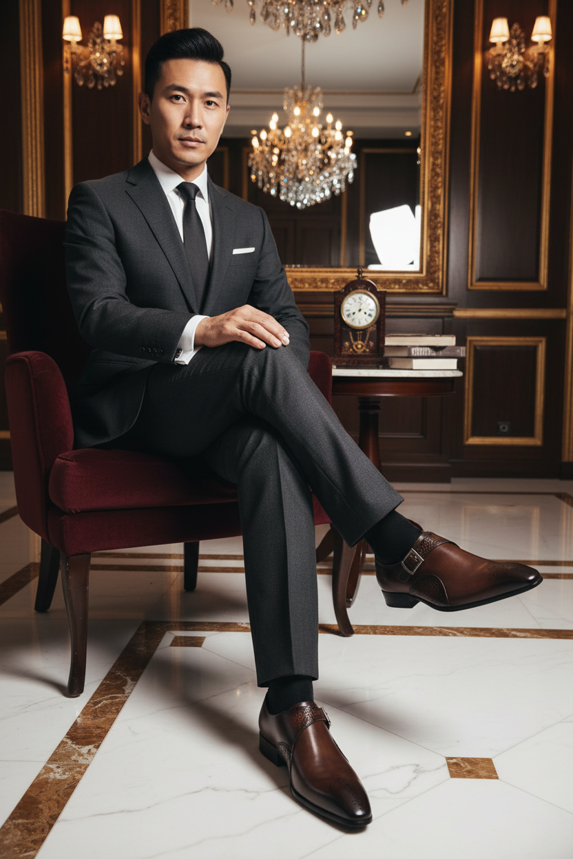 👑 Royal Monk Cuir – Loafer Business Signature