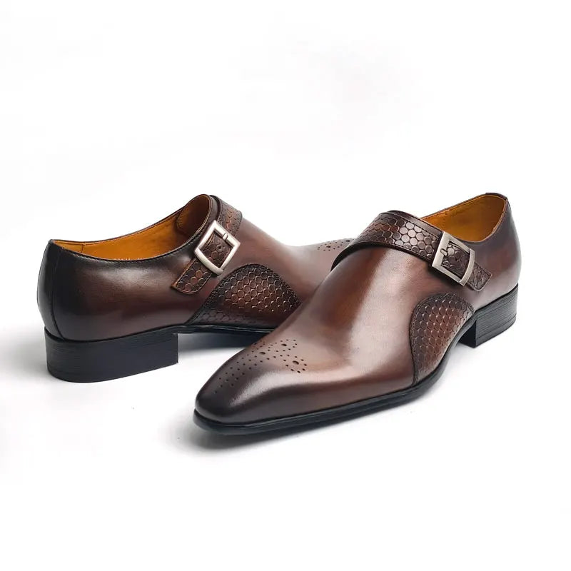 👑 King Monk Cuir – Loafer Business Signature