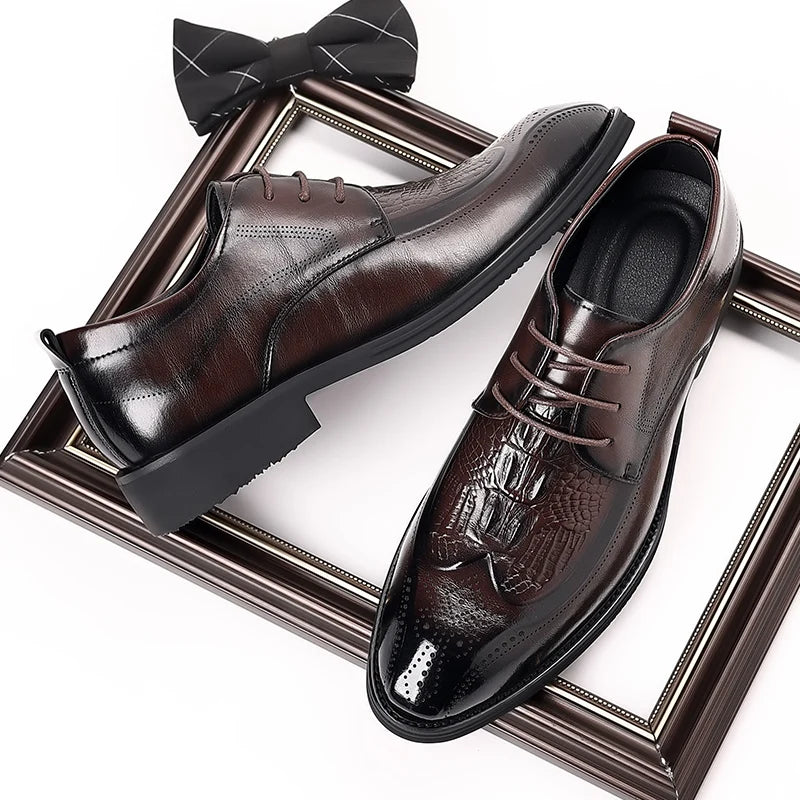 👑 King Derby Verni – Chaussure Banquet Prestige