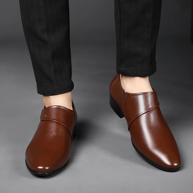 👑 Royal Slip-On Cuir – Oxford Business Grande Taille
