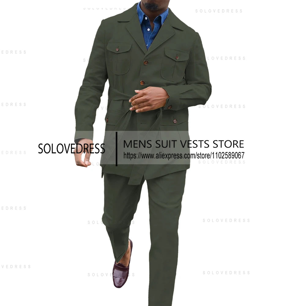 👑 KING LINEN SUIT — COSTUME CÉRÉMONIE 2 PIÈCES LIN & COTON ÉTÉ