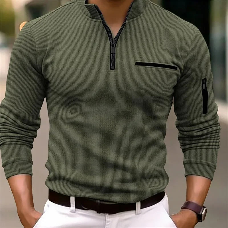 👑 KING POLO ZIP RAYURES — OUTDOOR SIGNATURE RUNWAY EDITION