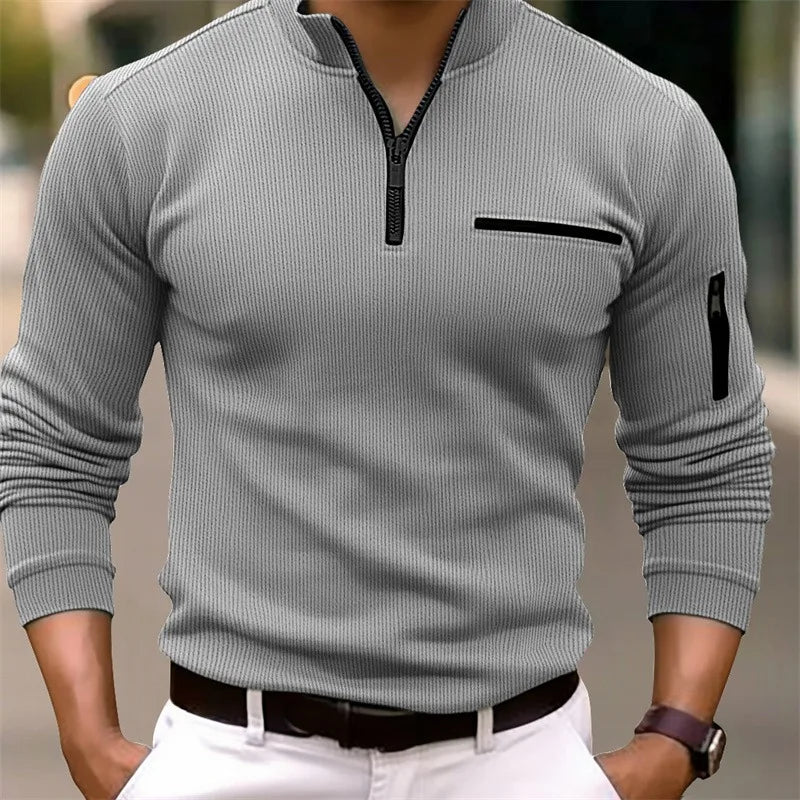👑 KING POLO ZIP RAYURES — OUTDOOR SIGNATURE RUNWAY EDITION