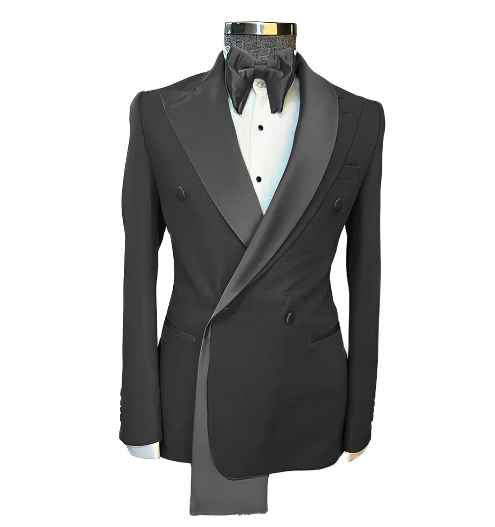 👑 KING PEAK LAPEL BLAZER — VESTE MARIAGE REVERS EN POINTE SUR MESURE