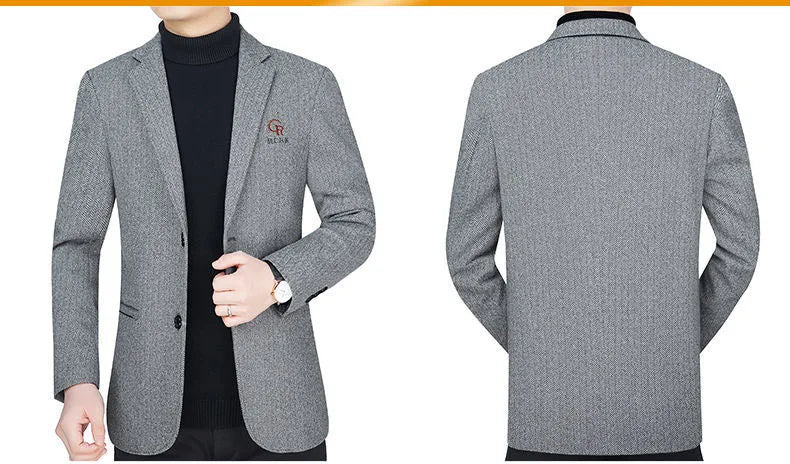 👑 KING WOOL BLAZER — VESTE BLAZER LAINE LUXE BUSINESS CASUAL SIGNATURE