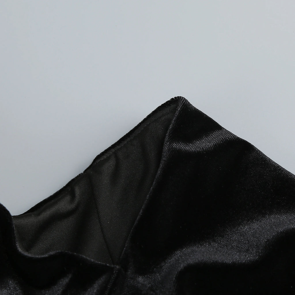 👑 QUEEN VELVET MERMAID — ROBE LONGUE VELOURS SIRÈNE COUTURE