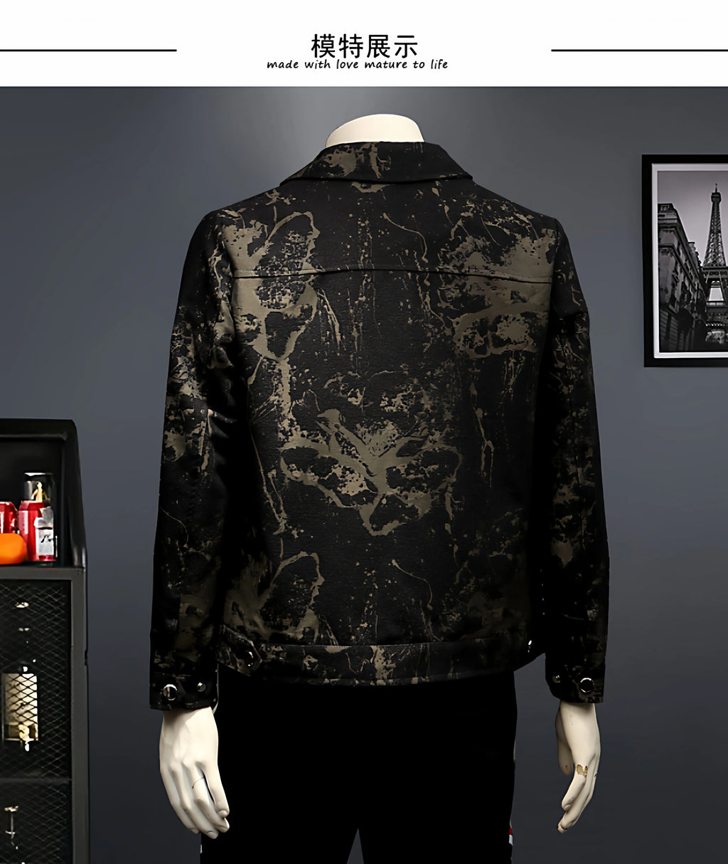 👑 KING JACQUARD BLAZER — VESTE SLIM FIT JACQUARD BUSINESS CASUAL COUPE-VENT