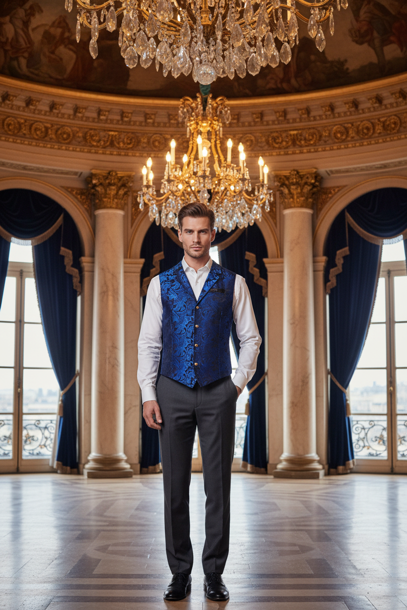 👑 KING JACQUARD — GILET SIGNATURE