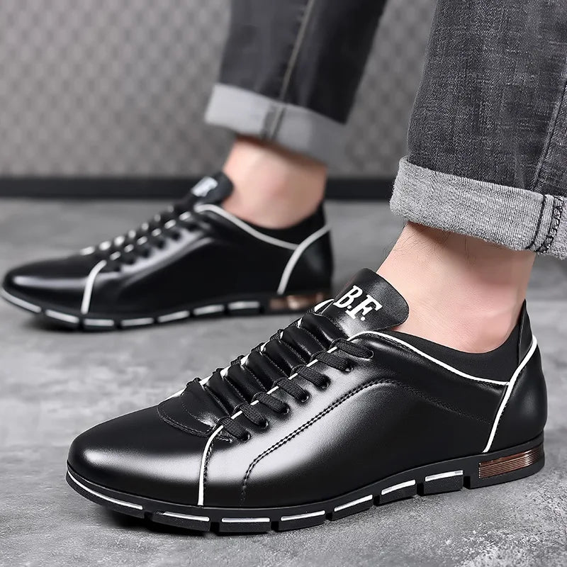👑 King British Cuir – Loafer Casual Plat
