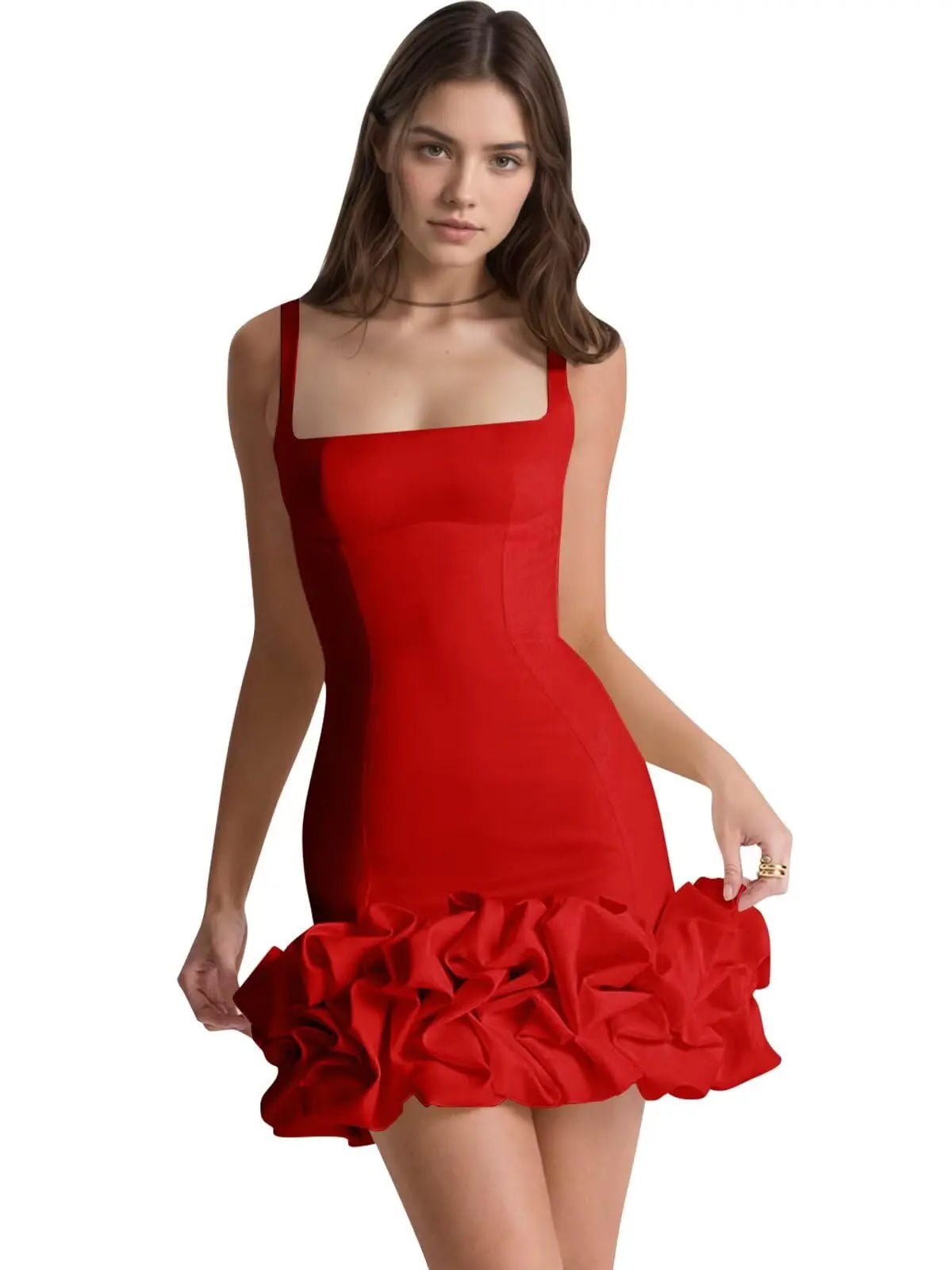 👑 QUEEN SATIN FLEURS 3D — CORSET SIGNATURE RUNWAY EDITION