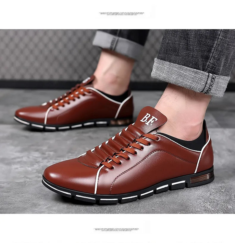👑 King British Cuir – Loafer Casual Plat