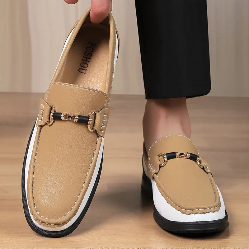 👑 King Loafer Boucle – Mocassin Cuir Premium