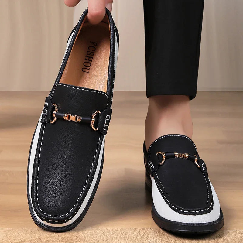 👑 King Loafer Boucle – Mocassin Cuir Premium