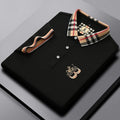 👑 KING POLO PLAID — POLO COTON CARREAUX BRODÉ SIGNATURE