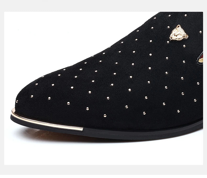 👑 King Loafer Suède – Chaussure Élégante Confort