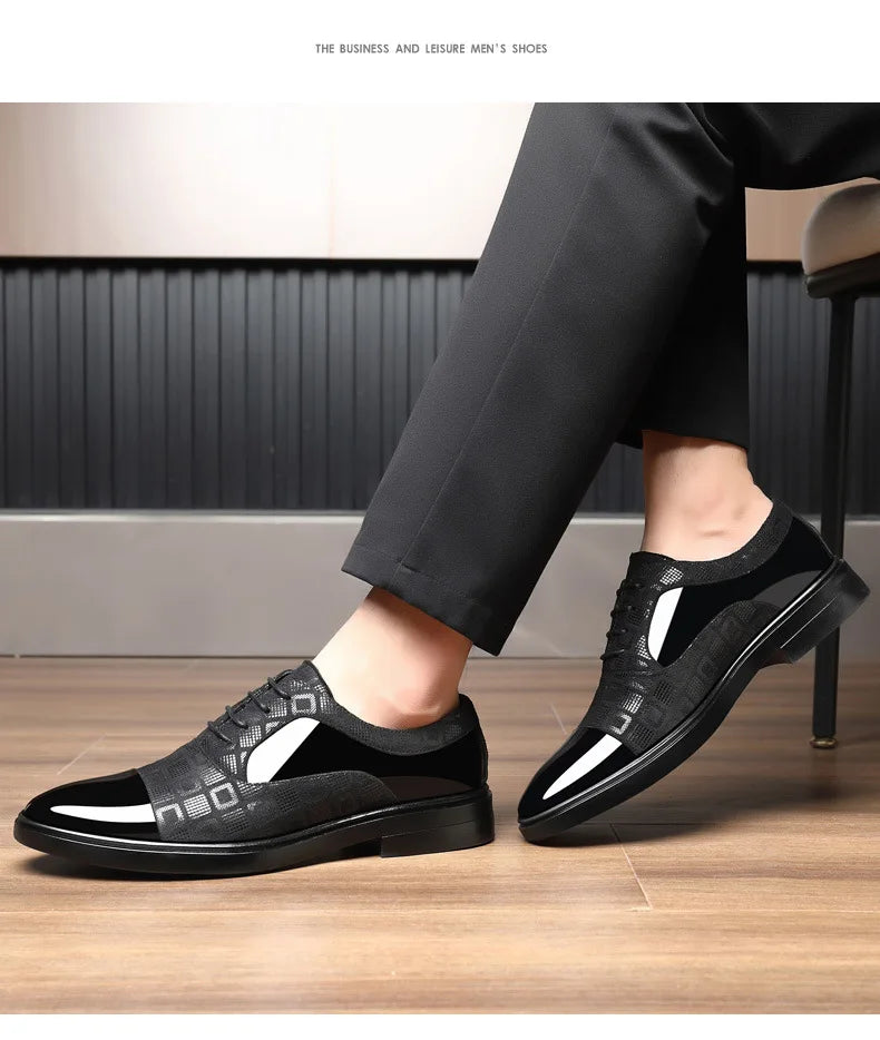 👑 Royal Business PU – Chaussure Costume Formelle