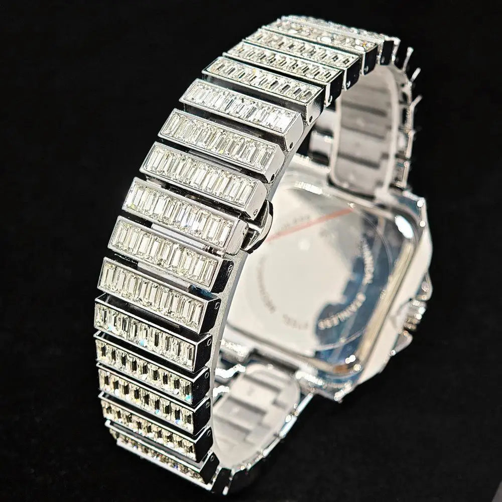 👑 Royal Montre Diamants – Quartz Hip Hop Luxe