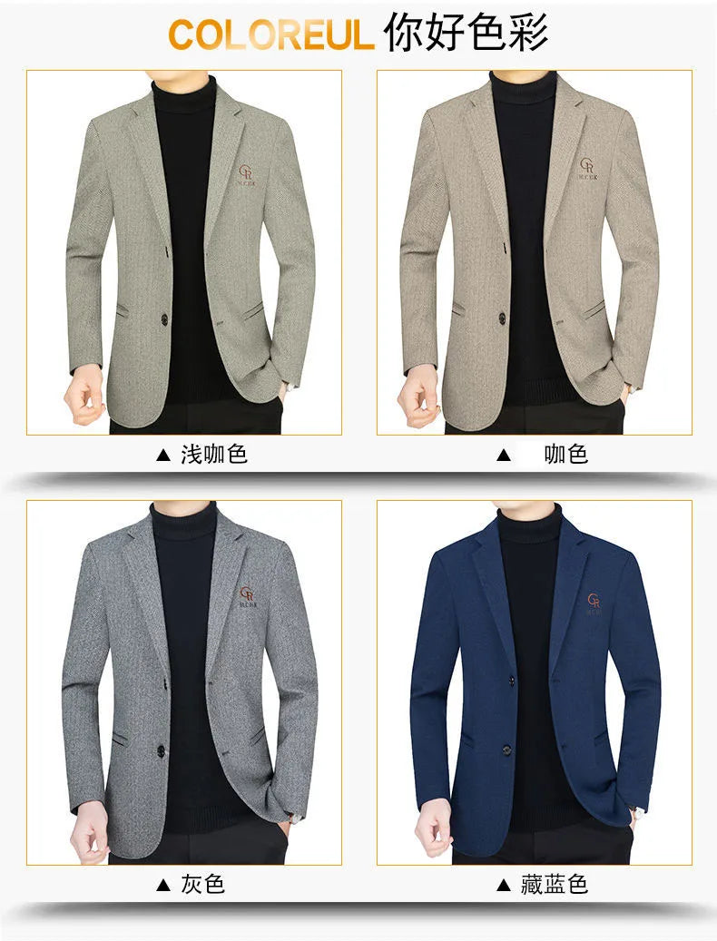 👑 KING WOOL BLAZER — VESTE BLAZER LAINE LUXE BUSINESS CASUAL SIGNATURE