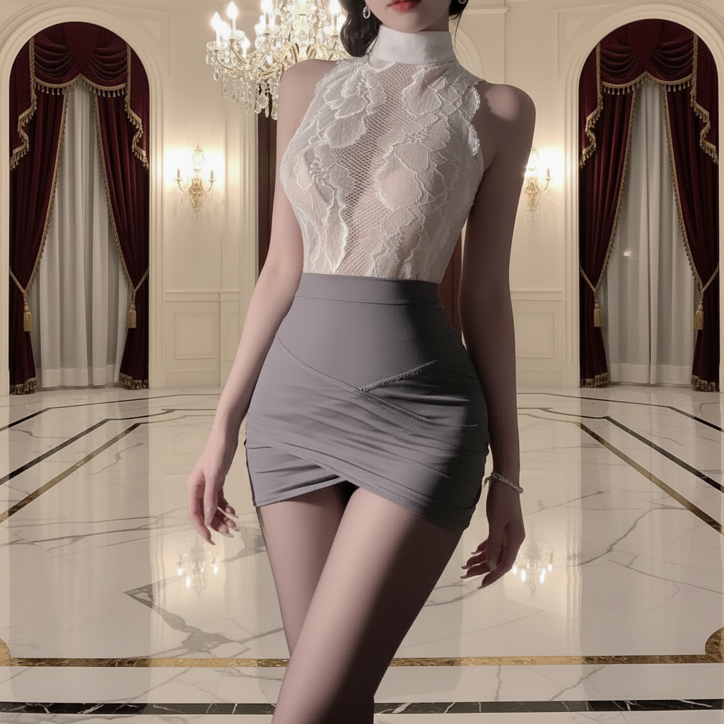 👑 QUEEN INTIMATES — ENSEMBLE LINGERIE DENTELLE BLANC SIGNATURE