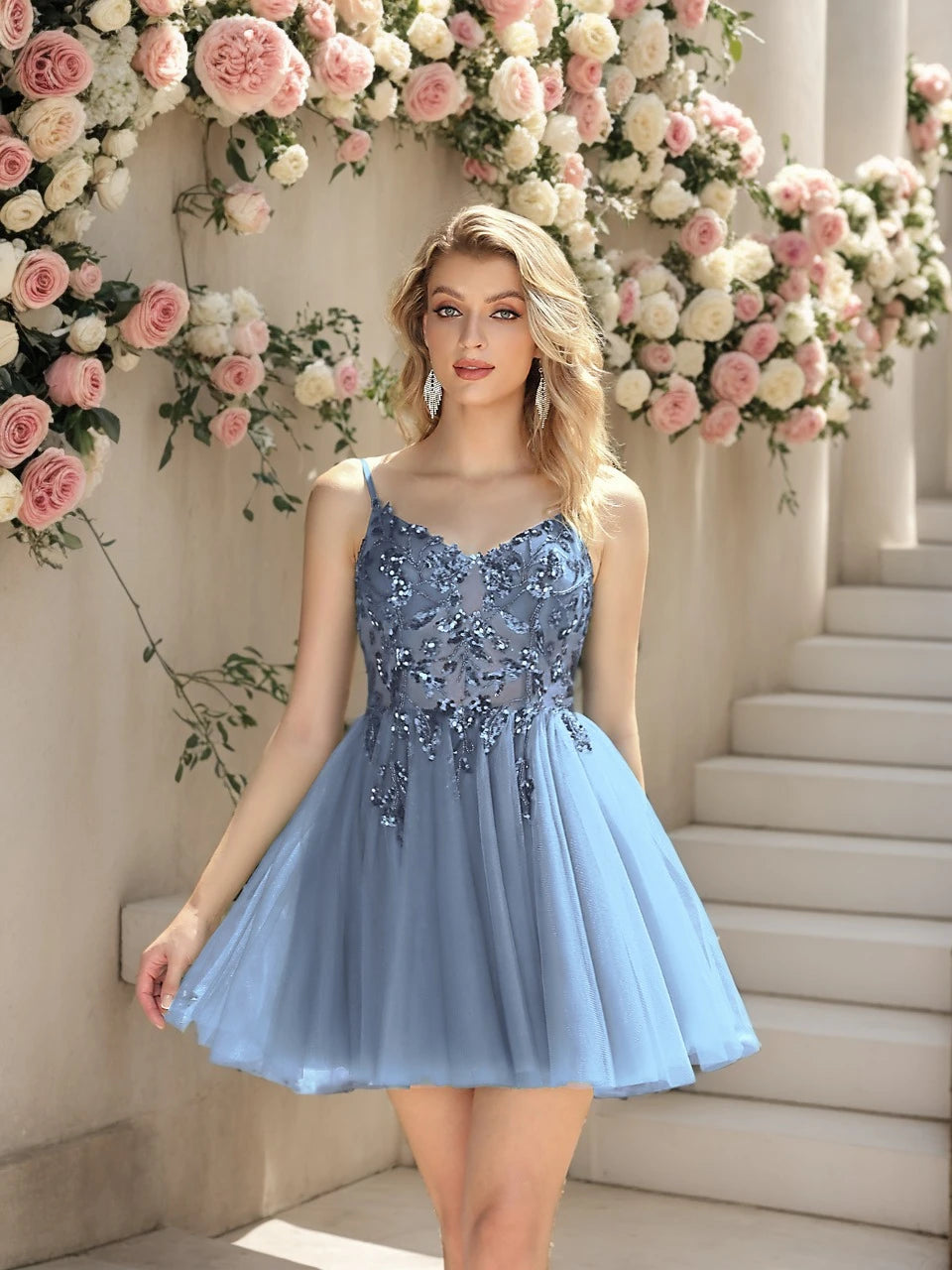 👑 QUEEN ILLUSION — MINI ROBE DENTELLE DOS NU SIGNATURE