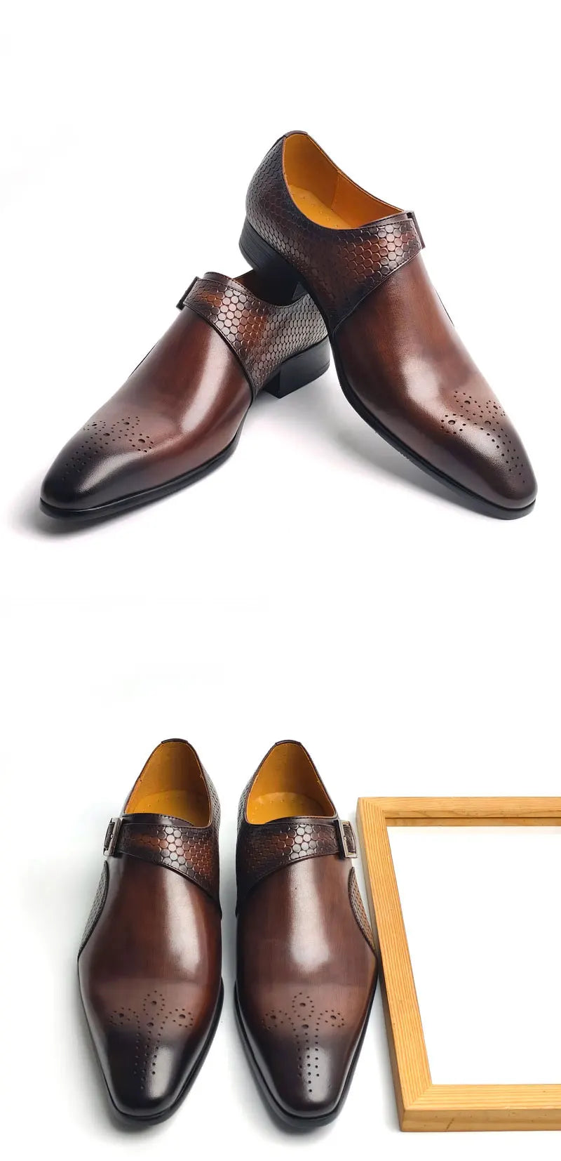 👑 King Monk Cuir – Loafer Business Signature