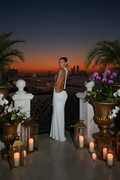 👑 Queen Longue Dos Nu – Robe Cocktail Minuit